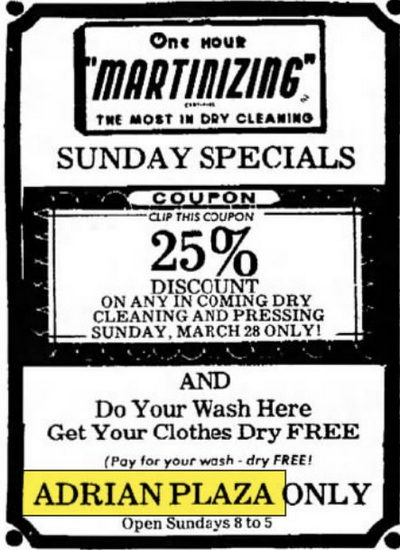 Adrian Plaza - Mar 1976 Ad